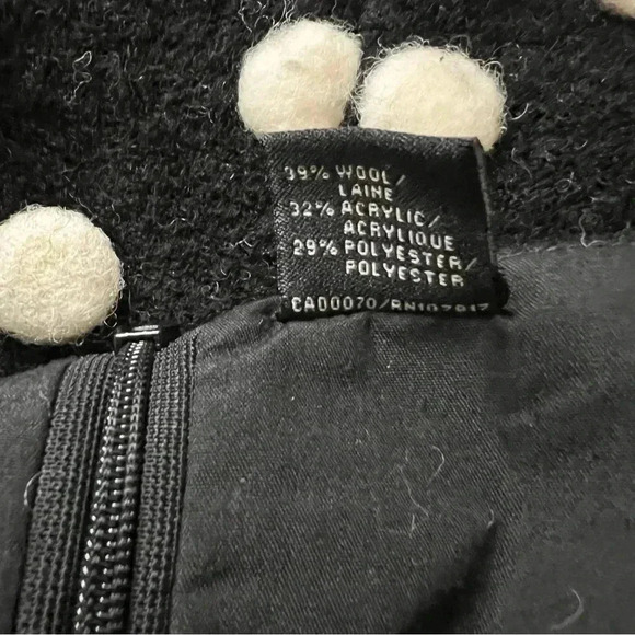 NWT K by Kersh Black and White Polka Dot Wool Blend Top - Picture 5 of 5